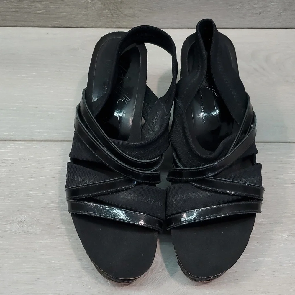 Donald j Pliner Womens Becky Comfort Leather Wedge Sandals shoes sz 8M